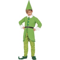 Costume elfo verde e giallo infantile