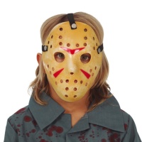 Maschera da hockey arancione per bambini