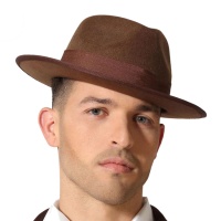 Cappello fedora marrone