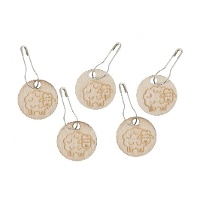 Marcatori per maglieria in legno a forma di pecora - Milward - 10 pezzi