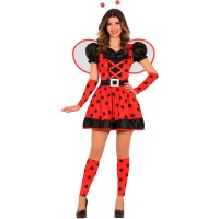 Costume da coccinella con abito per donna