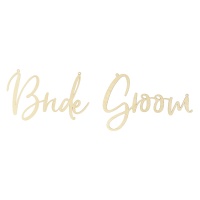 Decorazione legno Bride Groom