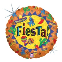 Palloncino rotondo Fiesta messicana da 46 cm - Grabo