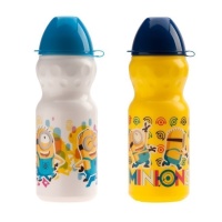 Bottiglia di plastica dei Minions con caramelle da 350 ml