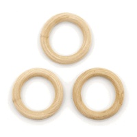 Anello di legno 5 cm - 3 unità