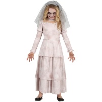 Costume sposa fantasma triste da bambina