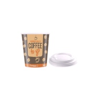Bicchieri da caffè in cartone con coperchio 120 ml - 12 unità