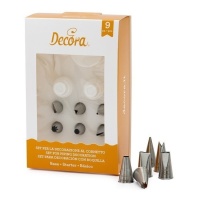 Kit beccucci, adattatori e chiodo piccolo - Decora - 9 unità