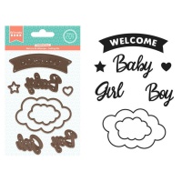 Dies Welcome Baby - Taglio felice Artemio - 8 pz.