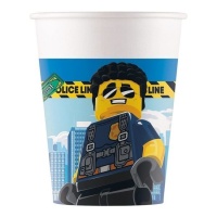 Lego Police Compostable Cardboard Cups 200 ml - 8 pz.