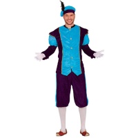 Costume da paggetto blu per uomo