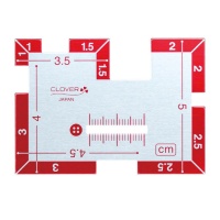 Righello misuratore di cuciture 7 x 5 cm - Clover