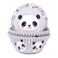 Pirottini cupcake con orso Panda - House of Marie - 50 unità