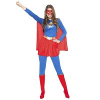 Costume da supereroe con fulmine per donna