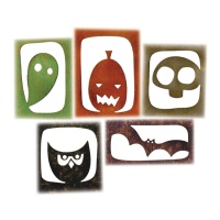 Set di fustelle Halloween di Tim Holtz - 5 pezzi.