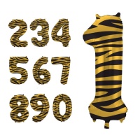 Pallone numero Golden Tiger 86 cm - Folat