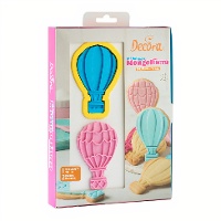 Tagliabiscotti e stampini a forma di mongolfiera - Decora