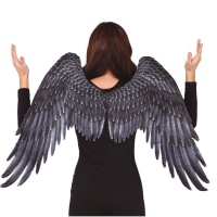 Ali angelo in tessuto nero - 105 x 45 cm