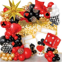 Kit di palloncini a tema casinò - 100 pezzi