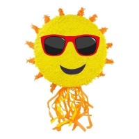 Piñata Sole 3D da 39 cm con occhiali