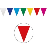 Striscione a triangolo in carta multicolore 20 x 30 cm - 25 m