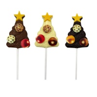 Lecca lecca di cioccolato Albero di Natale da 45 g - 20 unità