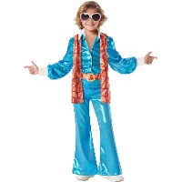 Costume da disco per bambini in azzurro cielo