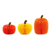 Zucche a nido d'ape - 3 pezzi