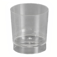 Bicchieri di plastica trasparente da 33 ml per shot - 100 pezzi