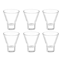 Bicchiere conico trasparente da 230 ml - 6 unità
