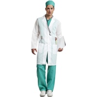 Costume da medico chirurgo con berretto per adulto