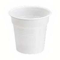 Bicchieri di plastica bianca da 80 ml - 100 pezzi