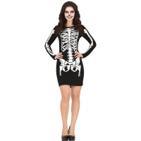 Costume da scheletro in abito da donna