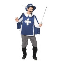 Costume da moschettiere per uomo - Navy e bianco