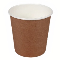 Bicchieri in cartone marrone da 80 ml - 50 pezzi