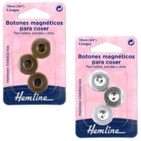 Bottoni magnetici da 1,8 cm per il cucito - Orlo a giorno - 3 set