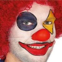 Naso da clown in lattice appiattito