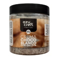 Crema di cioccolato bianco con biscotto da 300 gr - Azucren