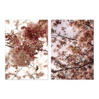 Tela canvas fiori albero 50 x 70 cm - DCasa - 1 unità