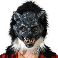 Maschera da lupo mannaro oscuro