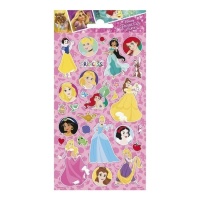 Adesivi glitterati Disney Princess - 1 foglio