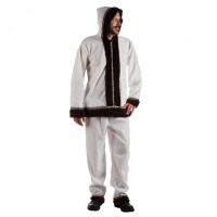 Costume da eschimese bianco per uomo