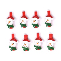 Mollette decorative pupazzo di neve - 8 unità
