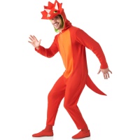 Costume da dinosauro triceratopo per adulti