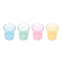 Bicchierini di plastica colorati da 33 ml - 10 pz.
