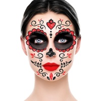 Catrina trucco adesivo glitterato