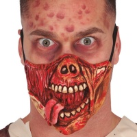 Mezza maschera da zombie