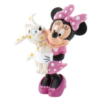 Statuina torta Minnie con cucciolo da 7 cm - 1 unità