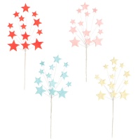 Decorazione di zucchero bouquet di stelle - Dekora - 12 unità