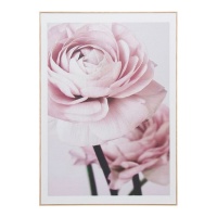 Quadro di fiori rosa 50 x 70 cm - DCasa